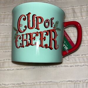Festive Cup of Cheer Mug - Red and Green